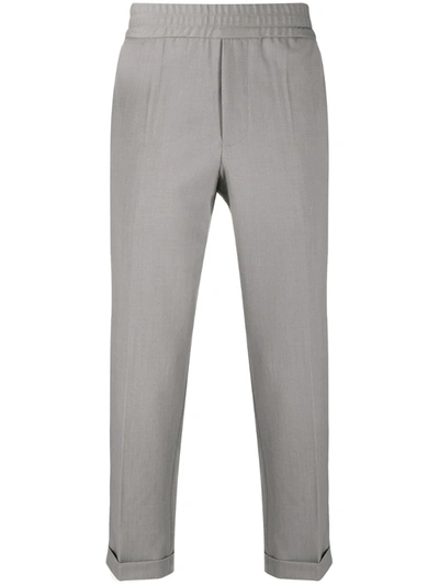 Filippa K Cropped High-rise Trousers In Grey