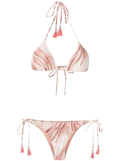 Lygia & Nanny Maya Printed Bikini Set In Neutrals