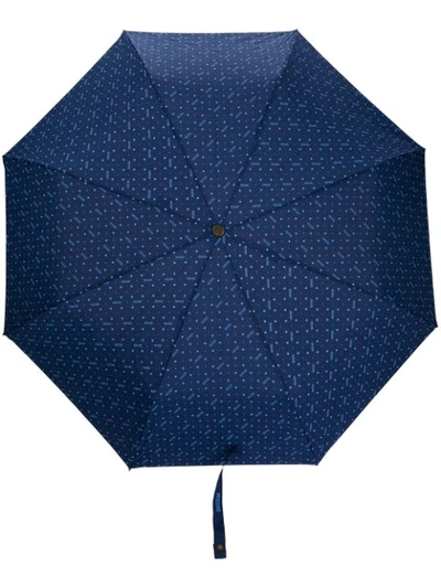 Moschino Floral Print Umbrella In Blue