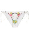 Tory Burch Floral Print Bikini Bottoms In Neutrals