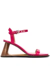 Marni 85mm Reverse Sole Sandals In Pink