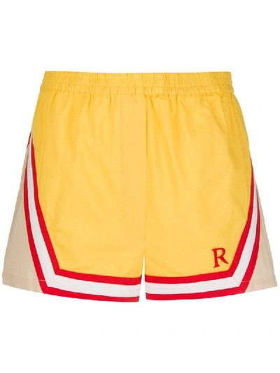 Roseanna Clash Voile Colour-block Shorts In Blue