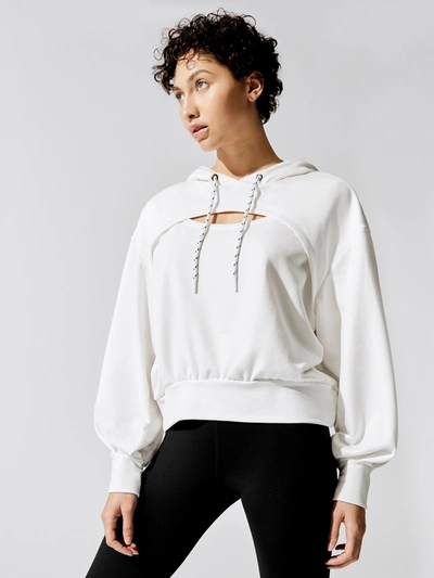 Michi Splice Hoodie In Ivory