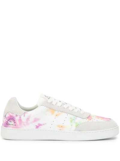 Loeffler Randall Keeley Tie-dye Leather Trainers In Tie Dye/cement Ticem