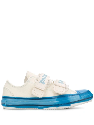 Palm Angels Vulcanized Touch-strap Trainers In White