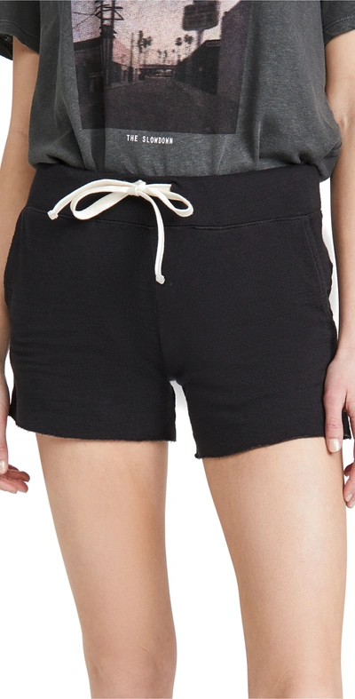 Monrow Supersoft Vintage Shorts - Black