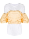 Erika Cavallini Off-the-shoulder Ruched Top In White