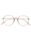 Dior Sostellaire2 Round-frame Glasses In Neutrals