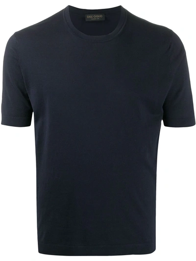 Dell'oglio Round Neck Short-sleeved T-shirt In Blue