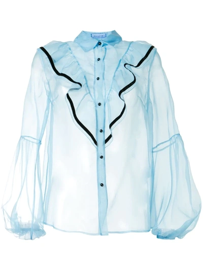 Macgraw Love Bird Blouse In Blue