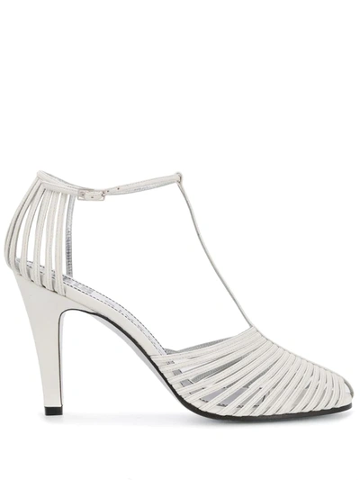 Givenchy Mignon T-strap Sandals In Argento