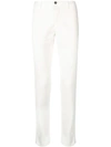 Incotex Skinny Cotton Trousers In White