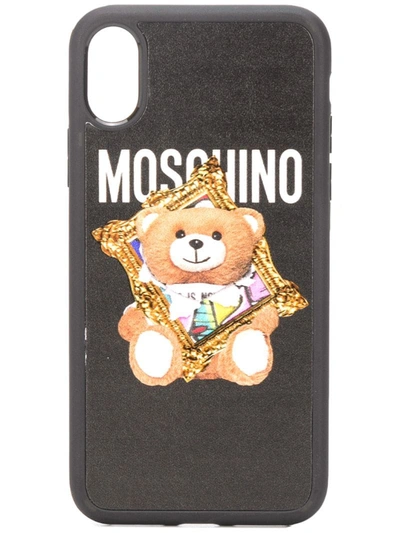 Moschino Iphone Xs Max Teddy Bear手机壳 In Black
