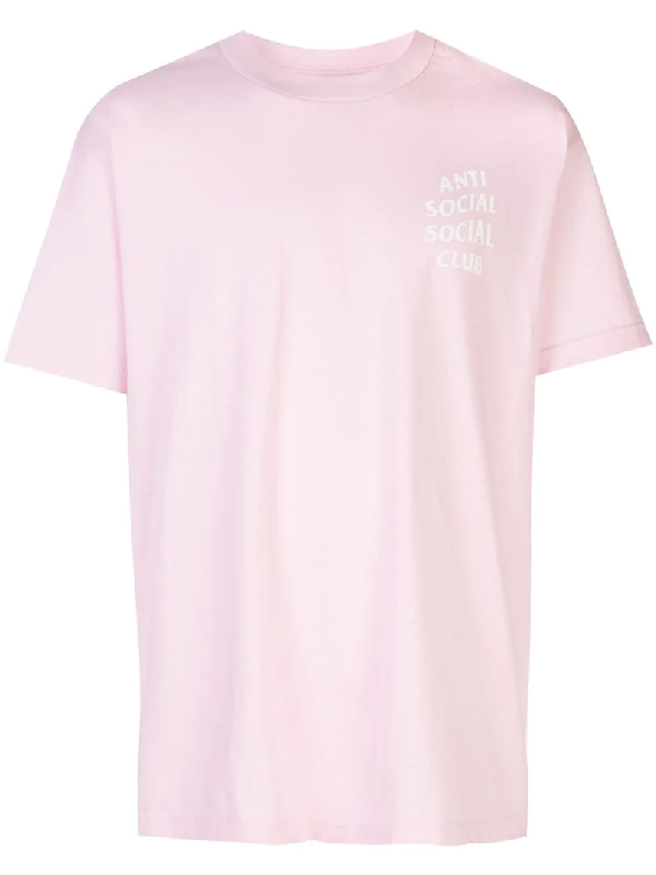 pink anti social social club t shirt