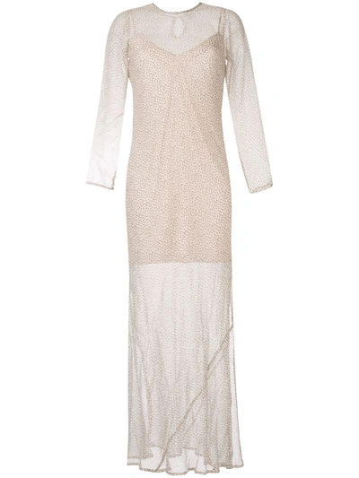 Sir Millie Polka Dot Dress In Neutrals