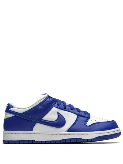 Nike Dunk Retro Low Sneakers In White/purple/red