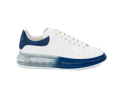 Pre-owned Alexander Mcqueen Oversized Worker Blue Sole In White