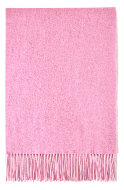 Mulberry Wool Scarf In J146 Candy Pink