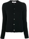Comme Des Garçons Play Knitted Buttoned Cardigan In Black