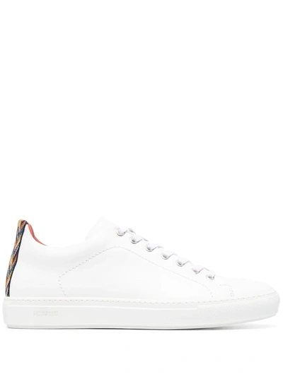 Missoni Leather Low-top Sneakers In White