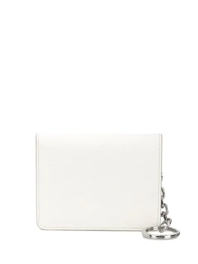 Maison Margiela Four Stitch Keychain Wallet In White