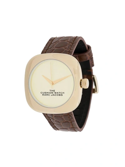Marc Jacobs Watches The Cushion Watch In Brown