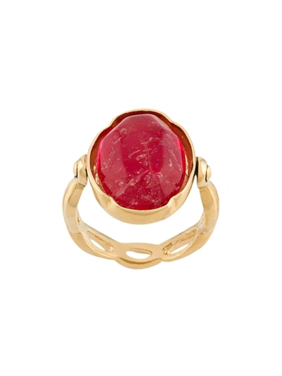 Goossens Gold-plated Cabochon Ring