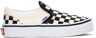 Pre-owned Vans Classic Slip-on Checkerboard (ps) In Black/white