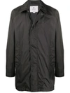 Woolrich Single Breasted Coat In Black