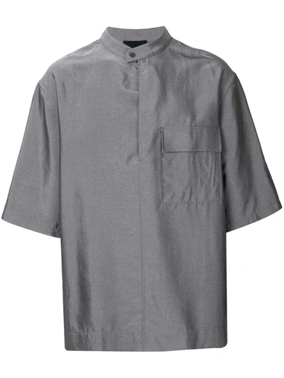 3.1 Phillip Lim / フィリップ リム Flap Chest Pocket Shirt In Grey
