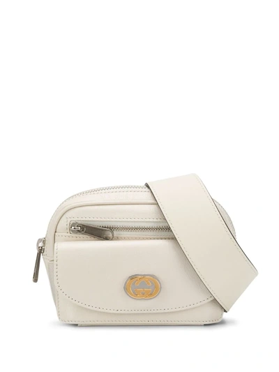Gucci Logo-embellished Belt Bag In White
