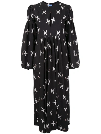 Macgraw Hibernation Maxi Dress In Black