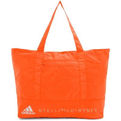 Adidas By Stella Mccartney Quilted Tote Bag In Solar Orang | ModeSens