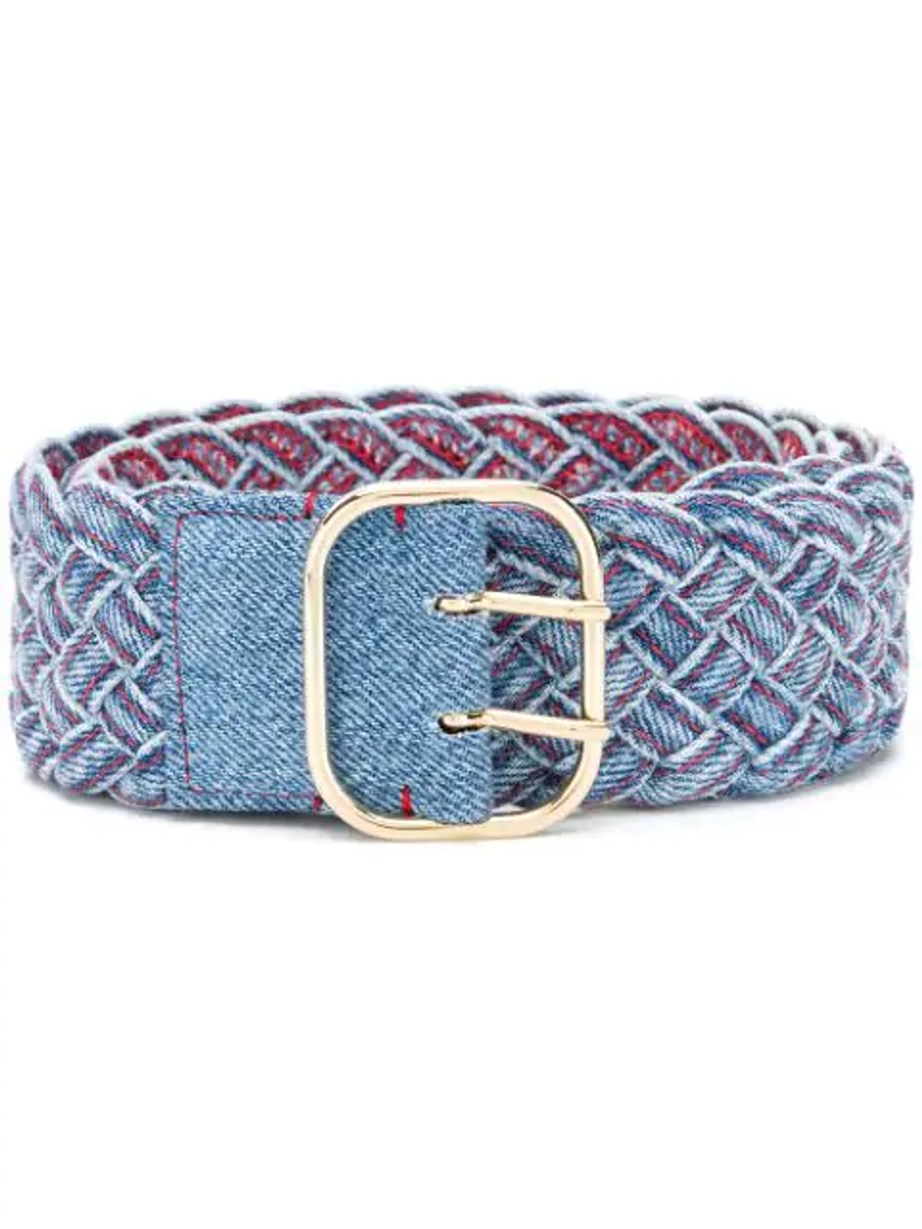 Braided Denim belt Philosophy by Lorenzo Serafini NWT Philosophy di Lorenzo Serafini Metal Buckle Belt | italist  main image 3