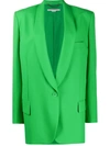 Stella Mccartney Allison Tailored Blazer In Green