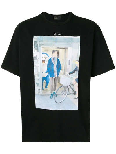 Kolor Photographic-print Boxy T-shirt In Black