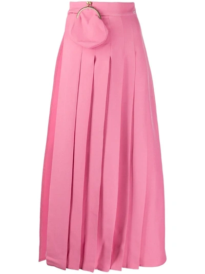 Seen Users Pleated Maxi Skirt In Pink