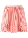 Marco De Vincenzo Pleated Mini Skirt In Pink