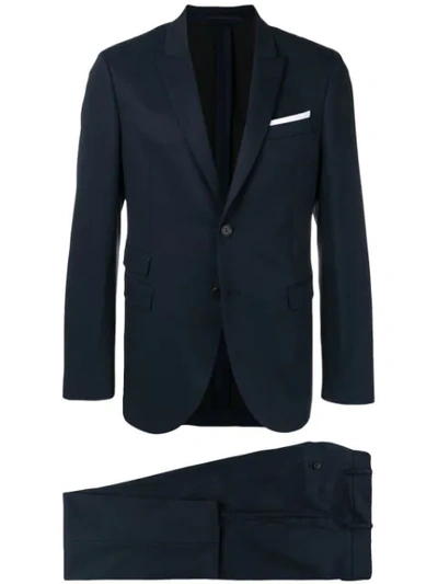 Neil Barrett Travel Two Piece Suit In Blue
