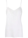 Fabiana Filippi Sequin Embroidered Top In White