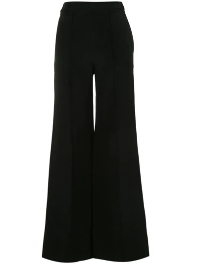 Macgraw Peacock Wide-leg Trousers In Black