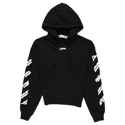 Airport Tape Arrows Diag Over Hoodie Black/multicolor | ModeSens