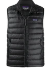 Patagonia Zip-up Padded Gilet In Black