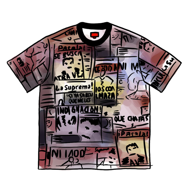 Supreme Headline S/S Top Multicolor