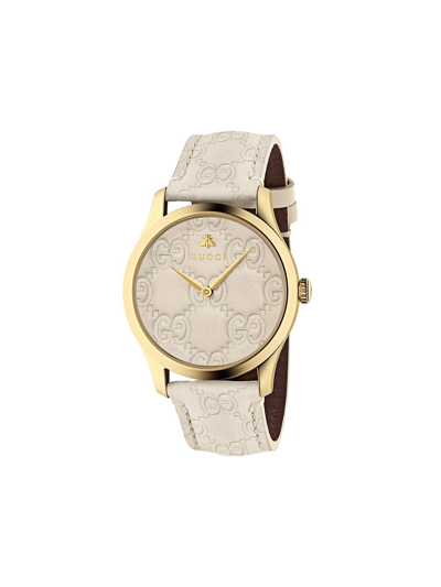 Gucci Yellow Gold Pvd G-timeless Watch 38mm In Undefined