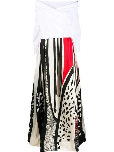 Sara Roka Zakira Off The Shoulder Dress In White