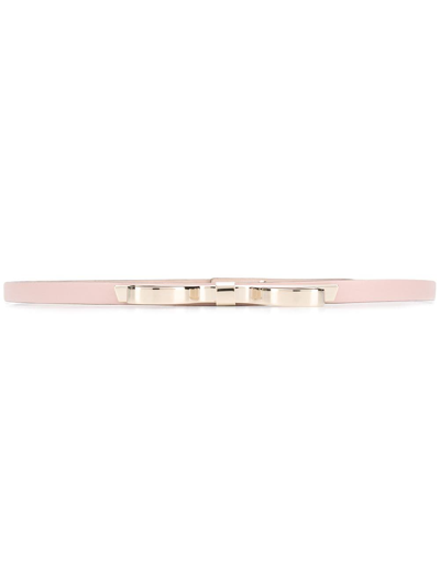 Red Valentino Sandie Slim Belt In Neutrals