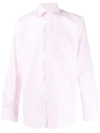 Canali Spread Collar Shirt In Pink