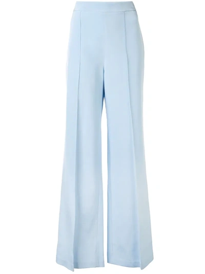 Macgraw Peacock Flared Trousers In Blue