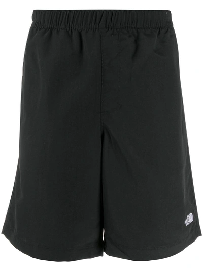 The North Face Embroidered Logo Swim Shorts In Black